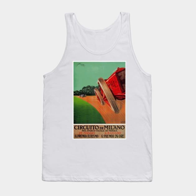 1924 Italian Grand Prix - Vintage Poster Design Tank Top by Naves